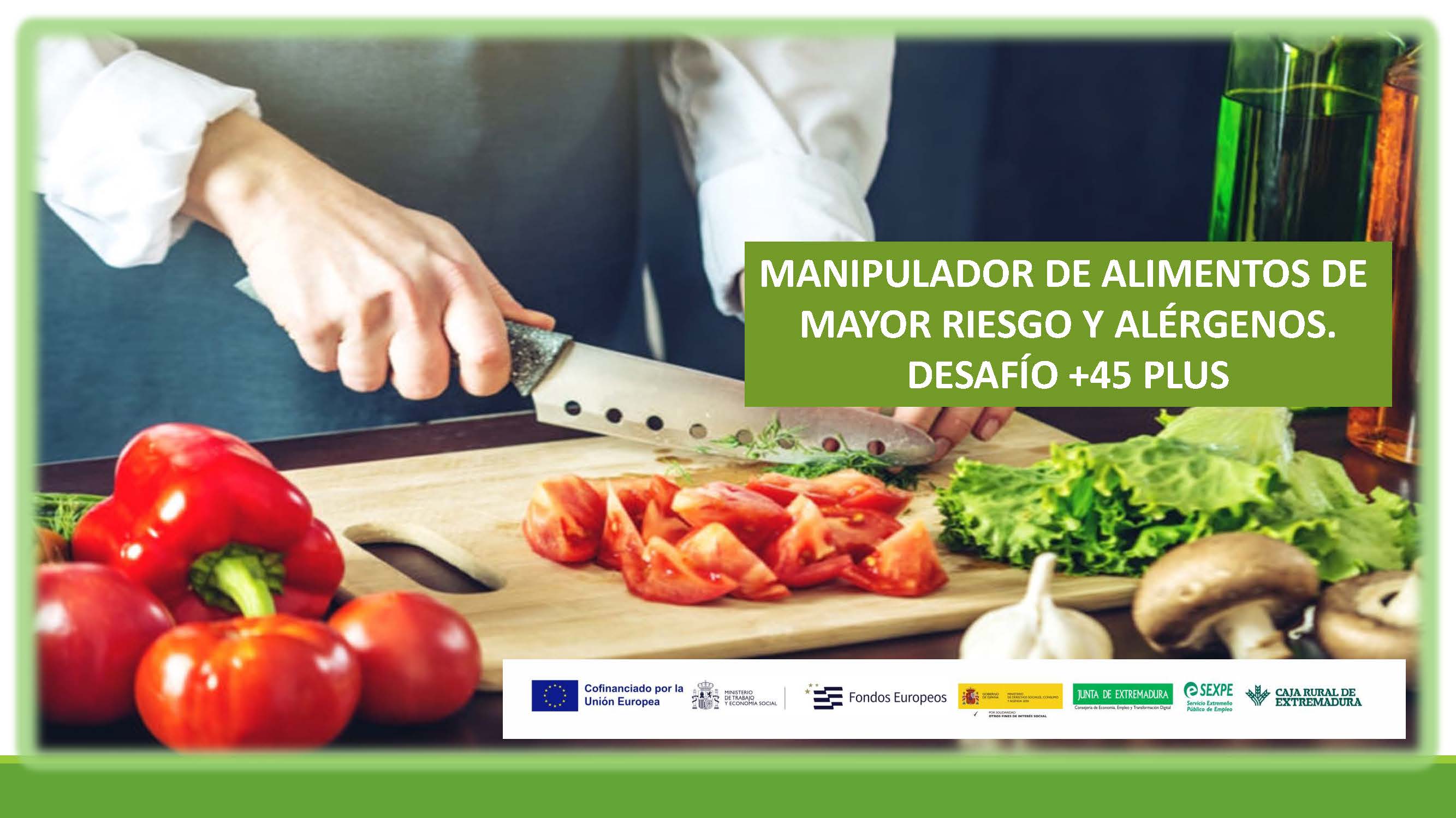 PR15-2025 MANIPULADOR DE ALIMENTOS DE MAYOR RIESGO Y ALÉRGENOS, DESAFIO +45