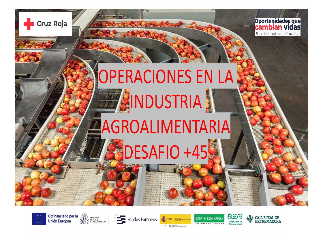 PR07/2026 OPERACIONES EN LA INDUSTRIA AGROALIMENTARIA. DESAFIO +45 PLUS